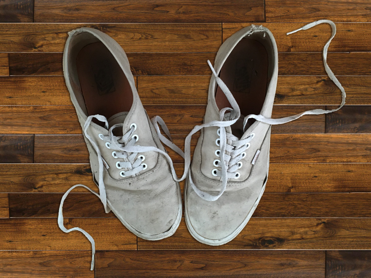 well worn shoes